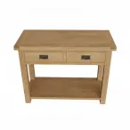 oak wood console table