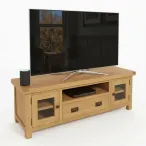 rustic oak tv stands 150cm