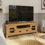 rustic oak tv stands 150cm
