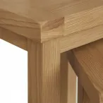 solid oak nest of 2 tables