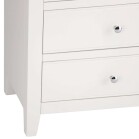 Stylish 6-Chest of Drawers White with Oak Top - Image 7