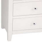 Stylish 6-Chest of Drawers White with Oak Top - Image 7