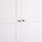 2 Door Oak Wardrobe with Ivory White Painted Body and Oak Top - Image 4