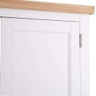 2 Door Oak Wardrobe with Ivory White Painted Body and Oak Top - Image 10