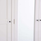 Contemporary 3 Door Wooden Wardrobe in Ivory White & Oak - Image 9
