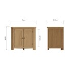 Oak Corner Cupboard