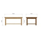 light oak coffee table