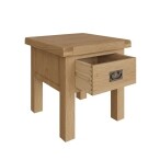 light oak lamp table