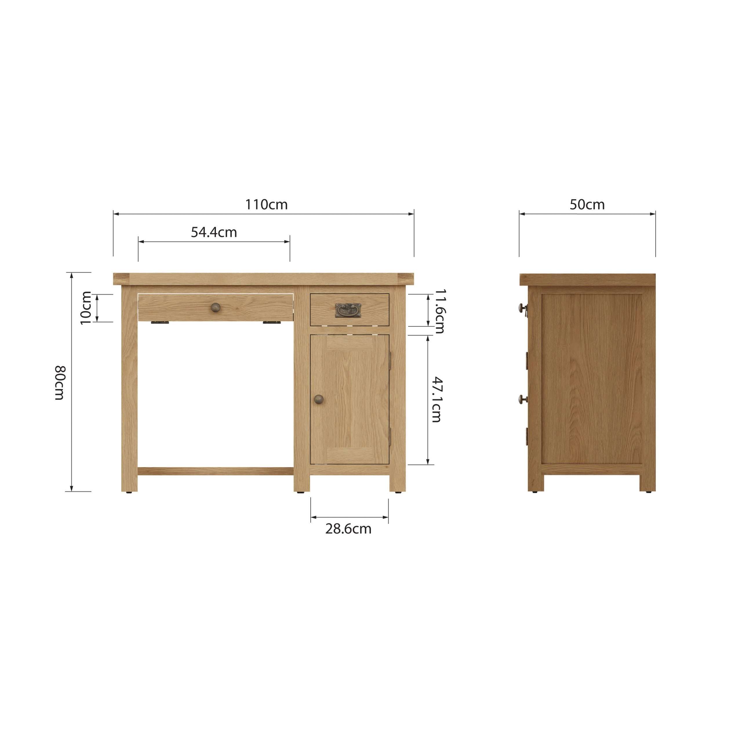Oak Computer Desk