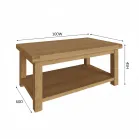 Coffee Table Oak Wood