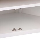 Corner TV Stand White