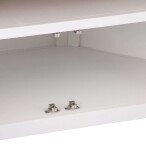 Corner TV Stand White