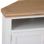 Corner TV Stand White