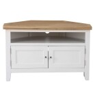 Corner TV Stand White
