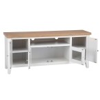 White and Oak TV Unit