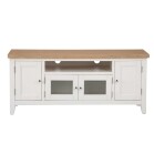 White and Oak TV Unit