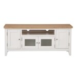 White and Oak TV Unit