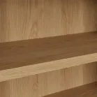 Low Oak Bookcase