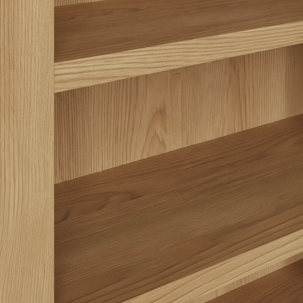 Low Oak Bookcase