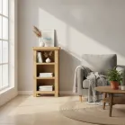 Narrow Oak Shelf Unit