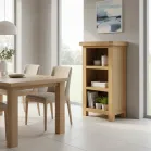 Narrow Oak Shelf Unit