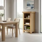 Narrow Oak Shelf Unit