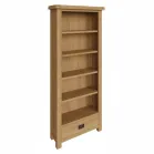 Oak Bookcase With Drawer