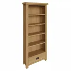 Oak Bookcase With Drawer