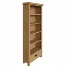 Oak Bookcase With Drawer