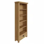 Oak Bookcase With Drawer