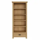Oak Bookcase With Drawer