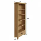 Oak Bookcase With Drawer