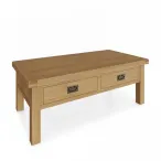 Oak Coffee Table with Drawers