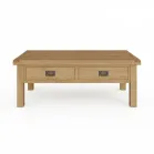 Oak Coffee Table with Drawers