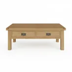 Oak Coffee Table with Drawers
