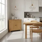 Oak Corner Cupboard