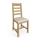 Oak and Fabric Dining Chairs