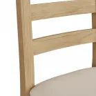 Oak and Fabric Dining Chairs