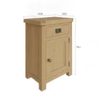 Rustic Oak Side Table