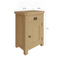 Rustic Oak Side Table