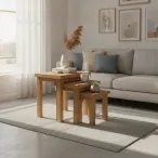 Solid Oak Nesting Tables
