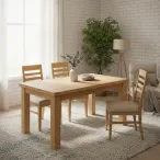 Square Oak Dining Table