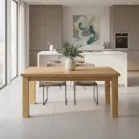 Square Oak Dining Table