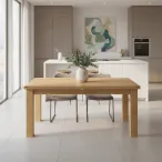 Square Oak Dining Table