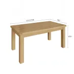 Square Oak Dining Table