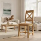 rustic oak chairs
