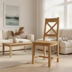 rustic oak chairs