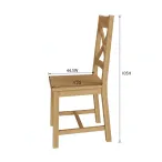 rustic oak chairs