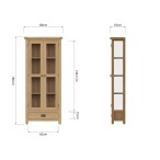 Oak Display Cabinet