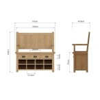 Oak Monks Bench
